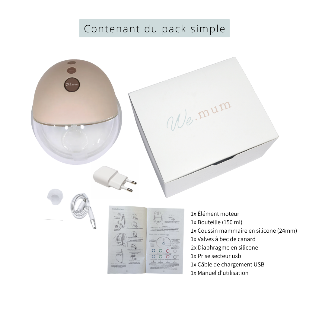 Hands free breast pump